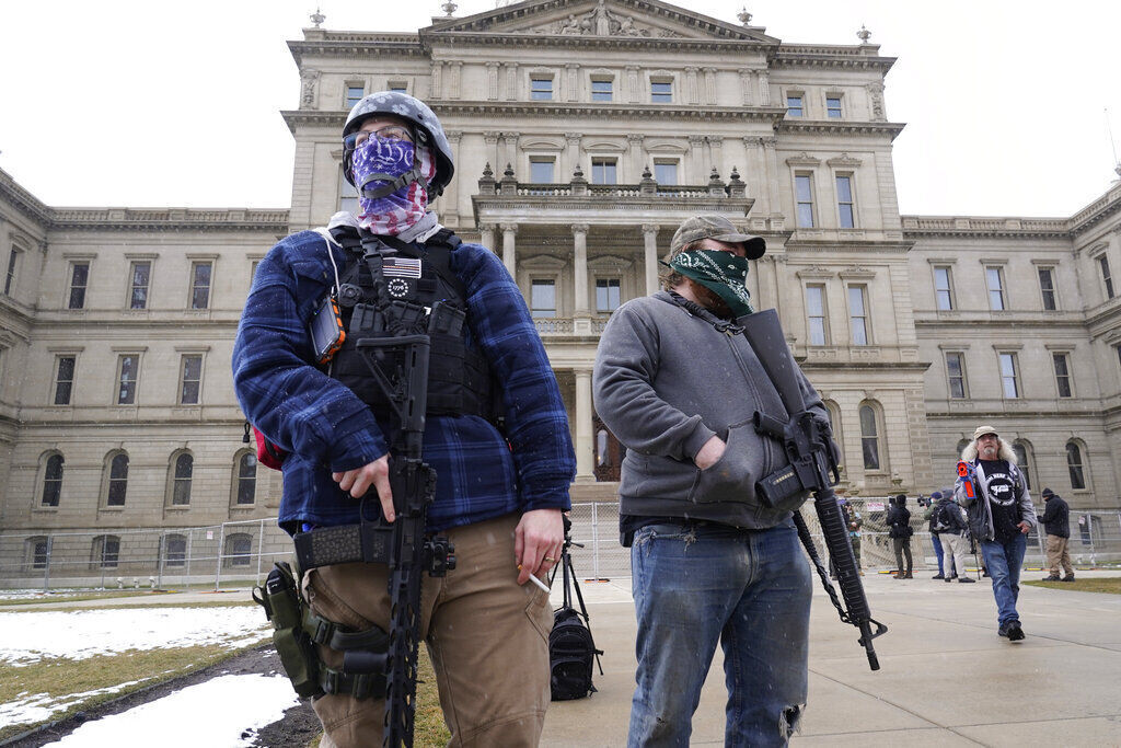 APTOPIX Capitol Breach Demonstrations Michigan